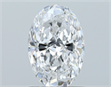 Natural Diamond 1.00 Carats, Oval with  Cut, D Color, SI2 Clarity and Certified by GIA