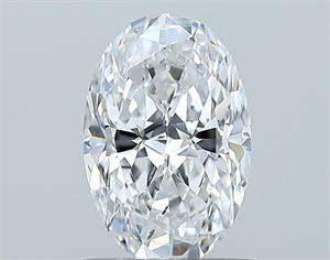 Picture of Natural Diamond 1.00 Carats, Oval with  Cut, D Color, SI2 Clarity and Certified by GIA
