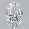 Natural Diamond 0.70 Carats, Oval with  Cut, D Color, VS1 Clarity and Certified by GIA