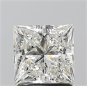 Natural Diamond 1.56 Carats, Princess with  Cut, I Color, SI2 Clarity and Certified by GIA