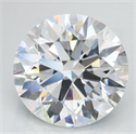 Lab Grown Diamond 3.33 Carats, Round with Excellent Cut, D Color, VVS1 Clarity and Certified by GIA