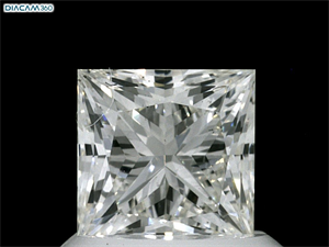 Foto Diamante Natural 1.05 quilates, Princesa , Color J, claridad VS2 y certificado GIA de