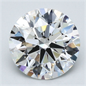 Natural Diamond 2.61 Carats, Round with Excellent Cut, E Color, VS1 Clarity and Certified by GIA
