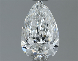 Picture of Natural Diamond 0.83 Carats, Pear with  Cut, G Color, IF Clarity and Certified by GIA