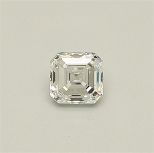 Foto Diamante Natural 0.31 quilates, Asscher , Color E, claridad VVS2 y certificado GIA de