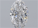 Natural Diamond 1.20 Carats, Oval with  Cut, D Color, SI1 Clarity and Certified by GIA