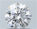 Natural Diamond 0.73 Carats, Round with Excellent Cut, F Color, VVS1 Clarity and Certified by GIA
