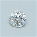 Diamante Natural 0.46 quilates, Redondo , Color H, claridad SI2 y certificado GIA