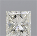 Natural Diamond 1.01 Carats, Princess with  Cut, K Color, I1 Clarity and Certified by GIA