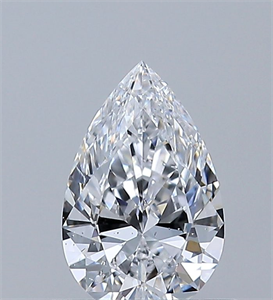 Picture of Natural Diamond 0.50 Carats, Pear with  Cut, D Color, SI2 Clarity and Certified by GIA