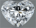 Natural Diamond 0.60 Carats, Heart with  Cut, E Color, SI2 Clarity and Certified by GIA