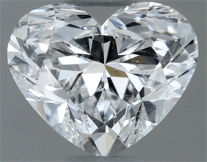 Picture of Natural Diamond 0.60 Carats, Heart with  Cut, E Color, SI2 Clarity and Certified by GIA
