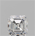 Natural Diamond 0.91 Carats, Asscher with  Cut, D Color, VVS1 Clarity and Certified by GIA