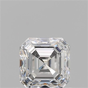 Picture of Natural Diamond 0.91 Carats, Asscher with  Cut, D Color, VVS1 Clarity and Certified by GIA