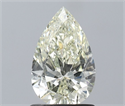 Natural Diamond 1.00 Carats, Pear with  Cut, K Color, SI2 Clarity and Certified by IGI