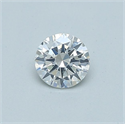 Diamante Natural 0.40 quilates, Redondo , Color F, claridad SI2 y certificado GIA