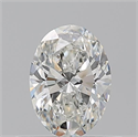 Natural Diamond 0.51 Carats, Oval with  Cut, H Color, VS1 Clarity and Certified by GIA