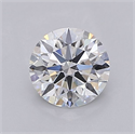 Lab Grown Diamond 1.03 Carats, Round with Ideal Cut, D Color, VS1 Clarity and Certified by IGI