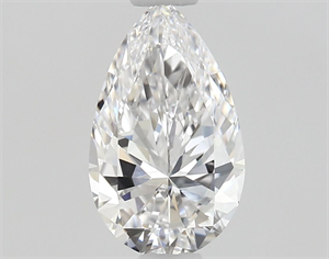 Picture of Natural Diamond 0.52 Carats, Pear with  Cut, D Color, FL Clarity and Certified by GIA