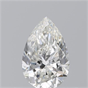 Natural Diamond 0.50 Carats, Pear with  Cut, H Color, VVS2 Clarity and Certified by GIA