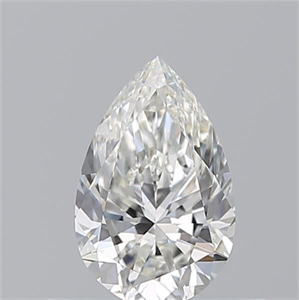 Picture of Natural Diamond 0.50 Carats, Pear with  Cut, H Color, VVS2 Clarity and Certified by GIA