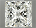 Natural Diamond 0.55 Carats, Princess with  Cut, L Color, VS1 Clarity and Certified by GIA