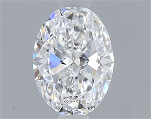 Picture of Natural Diamond 0.50 Carats, Oval with  Cut, D Color, I1 Clarity and Certified by GIA