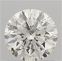 Natural Diamond 0.70 Carats, Round with Excellent Cut, I Color, I1 Clarity and Certified by GIA