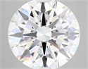 Lab Grown Diamond 4.36 Carats, Round with Ideal Cut, F Color, VVS2 Clarity and Certified by IGI