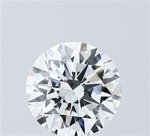 Picture of Lab Grown Diamond 2.00 Carats, Round with Excellent Cut, D Color, VVS2 Clarity and Certified by IGI