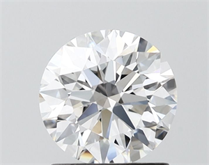 Picture of Lab Grown Diamond 1.24 Carats, Round with Ideal Cut, D Color, VVS2 Clarity and Certified by IGI