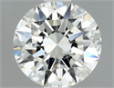 Natural Diamond 0.70 Carats, Round with Excellent Cut, H Color, SI2 Clarity and Certified by GIA