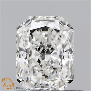 Picture of Natural Diamond 0.51 Carats, Radiant with  Cut, G Color, VVS2 Clarity and Certified by GIA