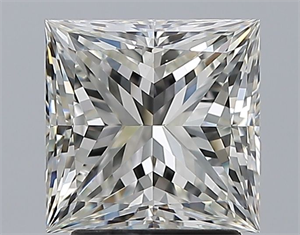 Picture of Natural Diamond 2.51 Carats, Princess with  Cut, I Color, VVS2 Clarity and Certified by GIA