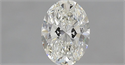 Natural Diamond 0.71 Carats, Oval with  Cut, H Color, VVS1 Clarity and Certified by GIA