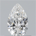 Natural Diamond 0.50 Carats, Pear with  Cut, E Color, VVS2 Clarity and Certified by GIA