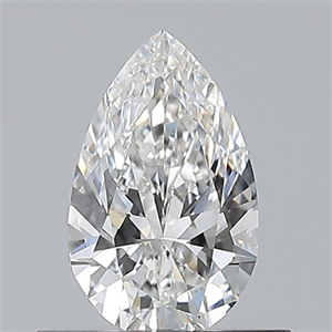 Picture of Natural Diamond 0.50 Carats, Pear with  Cut, E Color, VVS2 Clarity and Certified by GIA