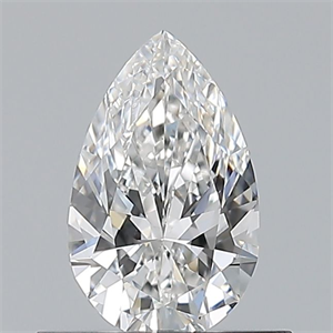 Picture of Natural Diamond 0.50 Carats, Pear with  Cut, E Color, VVS2 Clarity and Certified by GIA
