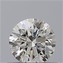 Natural Diamond 0.40 Carats, Round with Excellent Cut, F Color, IF Clarity and Certified by IGI