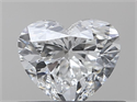 Natural Diamond 0.40 Carats, Heart with  Cut, G Color, VVS2 Clarity and Certified by GIA