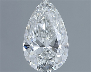 Foto Diamante Natural 0.41 quilates, De pera , Color G, claridad SI1 y certificado GIA de