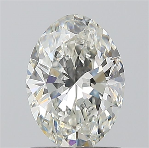 Picture of Natural Diamond 1.01 Carats, Oval with  Cut, H Color, SI2 Clarity and Certified by GIA