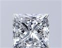 Diamante Natural 0.53 quilates, Princesa , Color F, claridad VS1 y certificado GIA