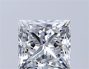 Foto Diamante Natural 0.53 quilates, Princesa , Color F, claridad VS1 y certificado GIA de