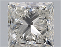 Natural Diamond 1.39 Carats, Princess with  Cut, I Color, SI1 Clarity and Certified by GIA