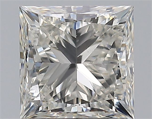 Picture of Natural Diamond 1.39 Carats, Princess with  Cut, I Color, SI1 Clarity and Certified by GIA
