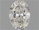 Natural Diamond 0.60 Carats, Oval with  Cut, J Color, VVS1 Clarity and Certified by GIA