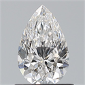Natural Diamond 0.75 Carats, Pear with  Cut, F Color, VVS1 Clarity and Certified by GIA