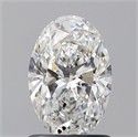 Diamante Natural 1.07 quilates, Ovalado , Color F, claridad SI2 y certificado GIA