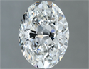Natural Diamond 0.80 Carats, Oval with  Cut, G Color, VVS1 Clarity and Certified by GIA